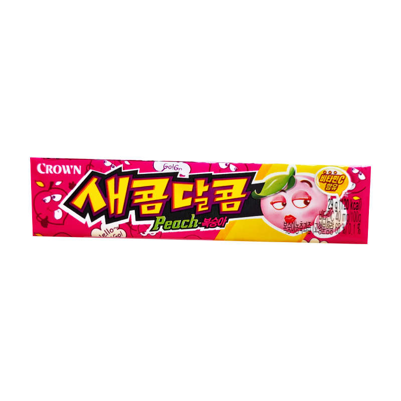 Crown Chewsome Peach Chew Candy 29g