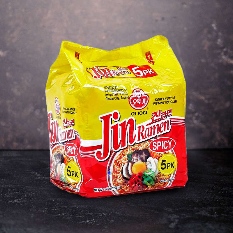Ottogi Jin Ramen Spicy 5 Pack 600g