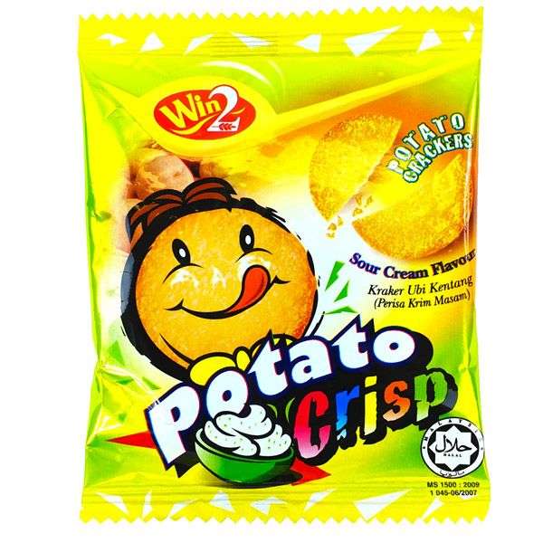 Potato Crackers Sour Cream Flavour 20g (Win2)