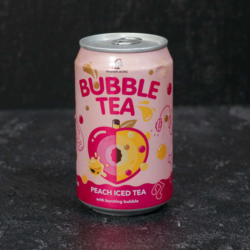 Madam Hong Bubble Tea Peach Iced Tea Flavour 320ml