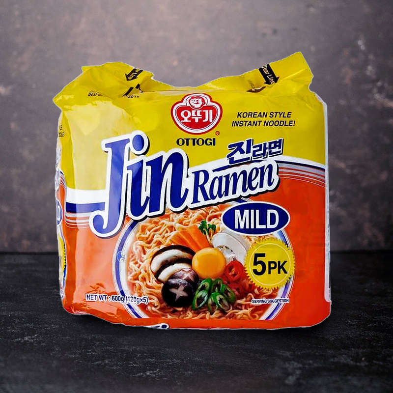 Ottogi Jin Ramen Mild 5 Pack 600g