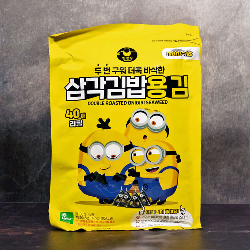 Manjun Minions Triangle Sushi Nori Refill 40 Sheets