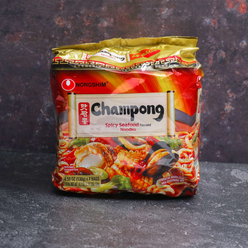 Nongshim Champong  Spicy Seafood Noodle Soup 4 Pack 520g