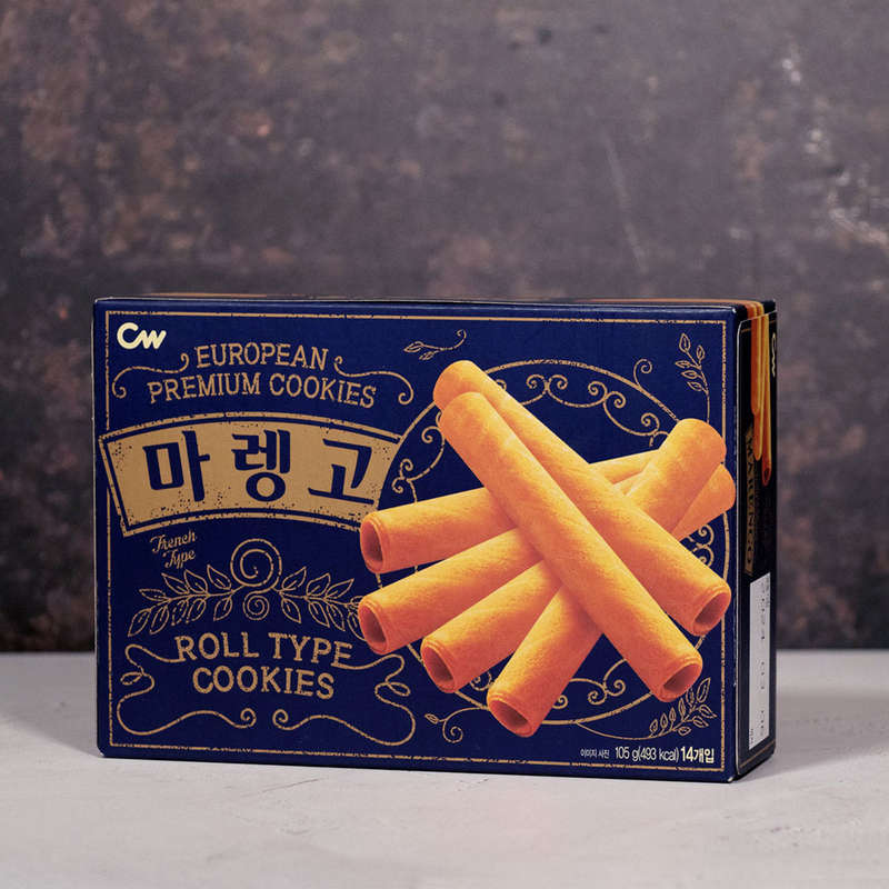 CW European Premium Marengo Roll Type Cookies 105g