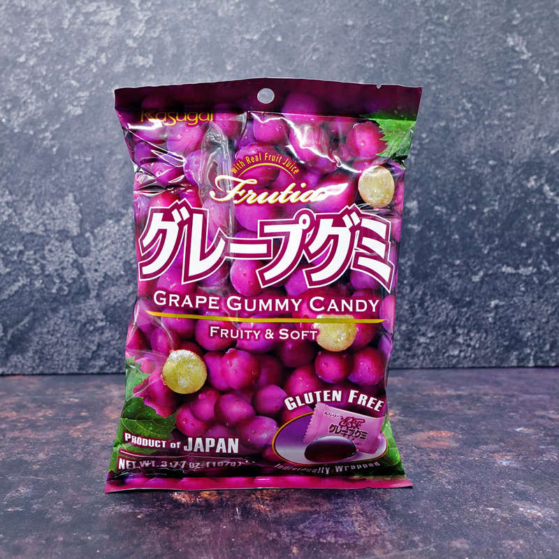 Kasugai Gluten Free Grape Gummy Candy 107g