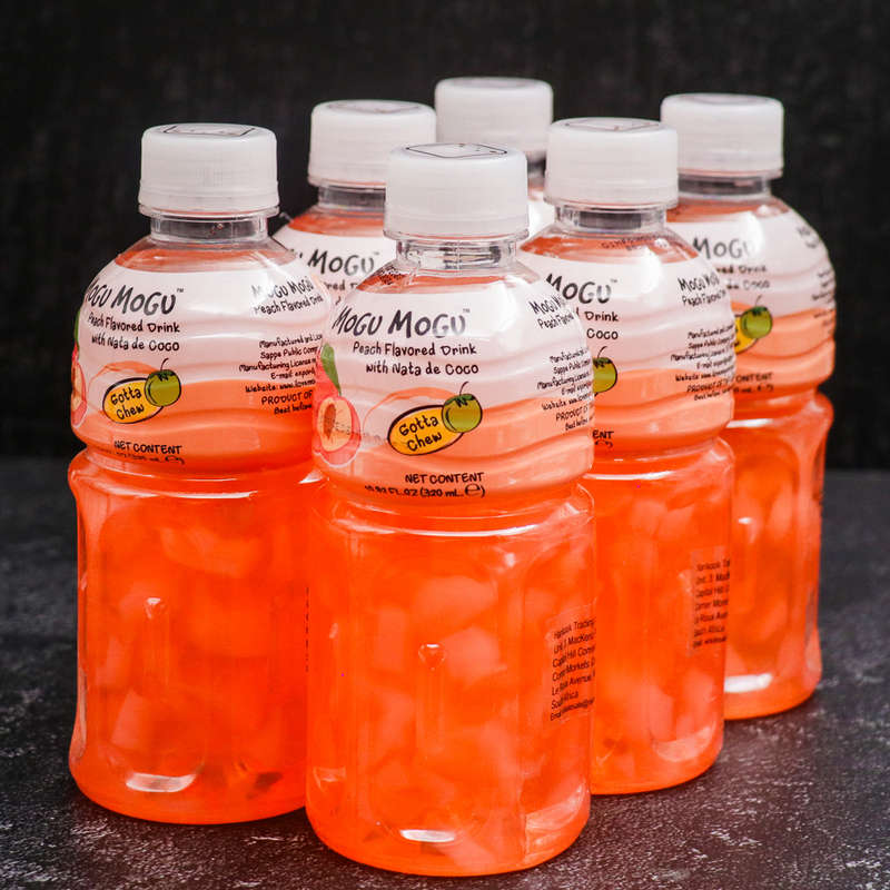 Sappé  Mogu Mogu Peach Drink With Nata De Coco (320mlx6)