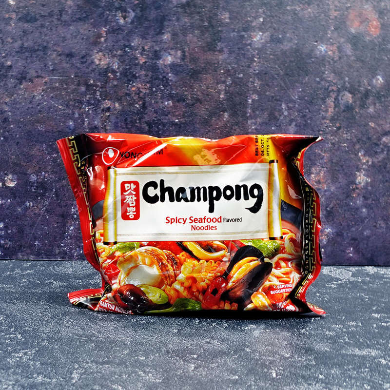 Nongshim Champong Spicy Seafood Noodle Soup Single Packet 130g