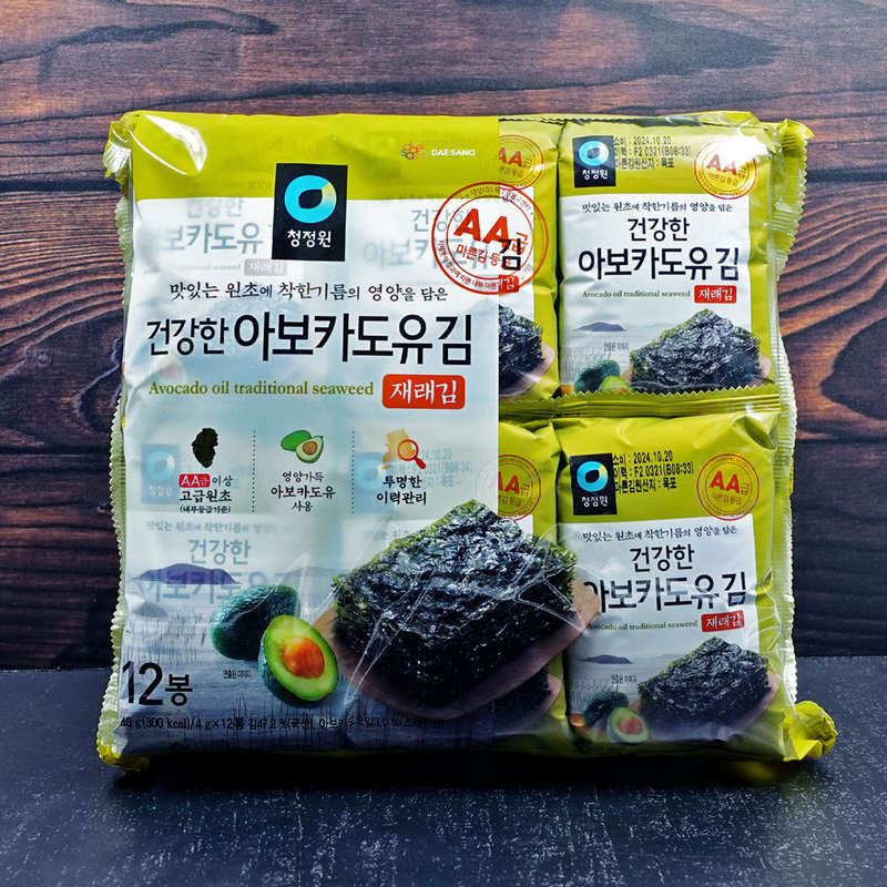 CJ Avocado Oil Traditional Seaweed (12x4g)