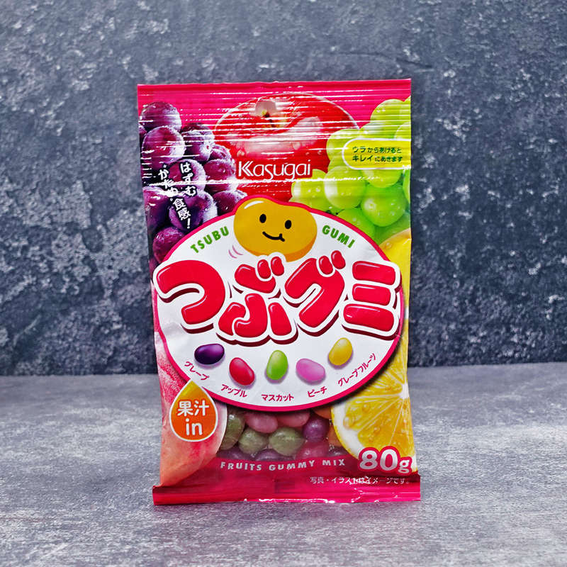 Kasugai Fruit Tsubu Gummies  80g