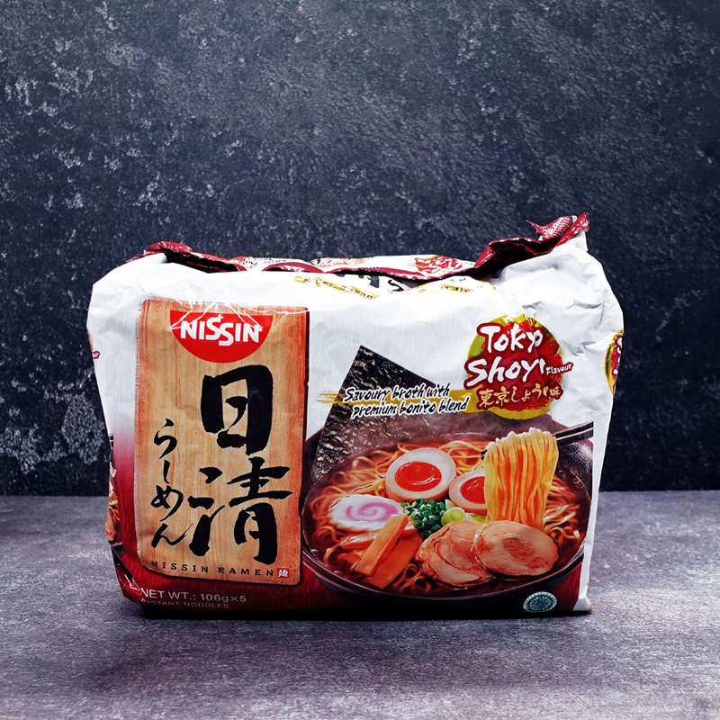 Nissin Ramen Tokyo Shoyu (Soy Sauce Bonito) 5 Pack 530g