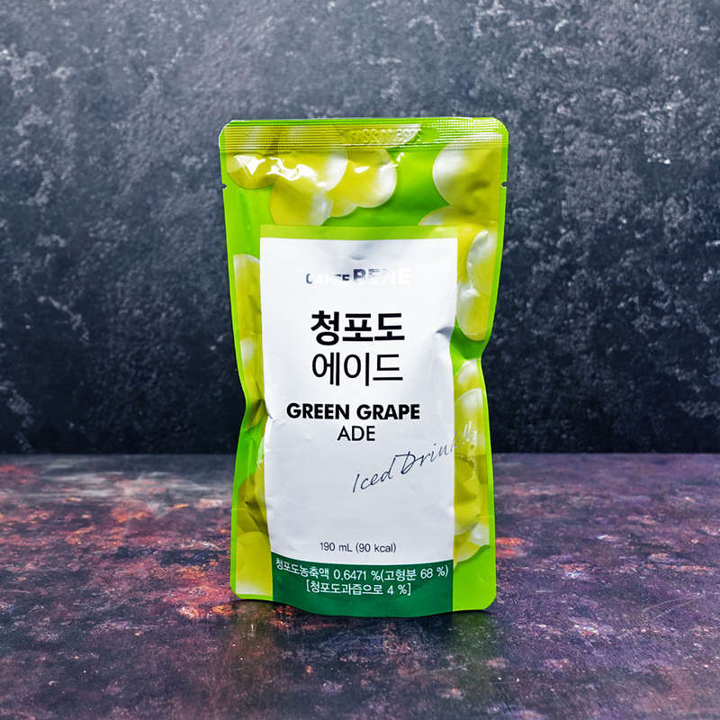 Caffe Bene Green Grape Ade Pouch 190ml