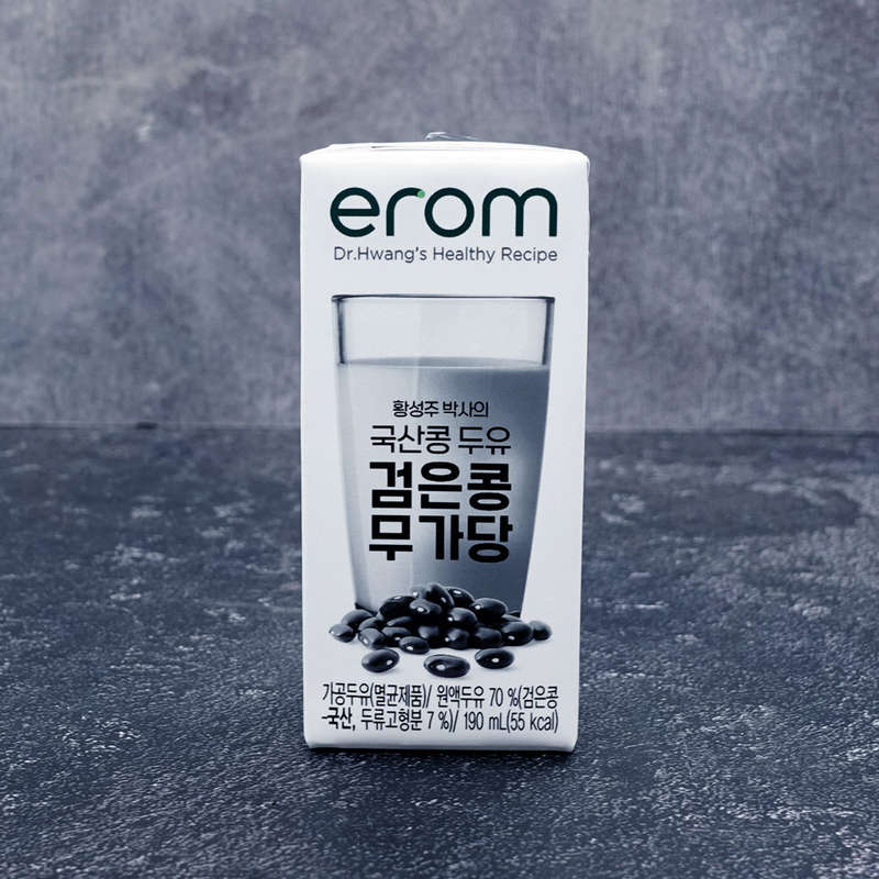 Erom Dr Hwang Black Bean Soybean Milk (Unsweetened) 190ml