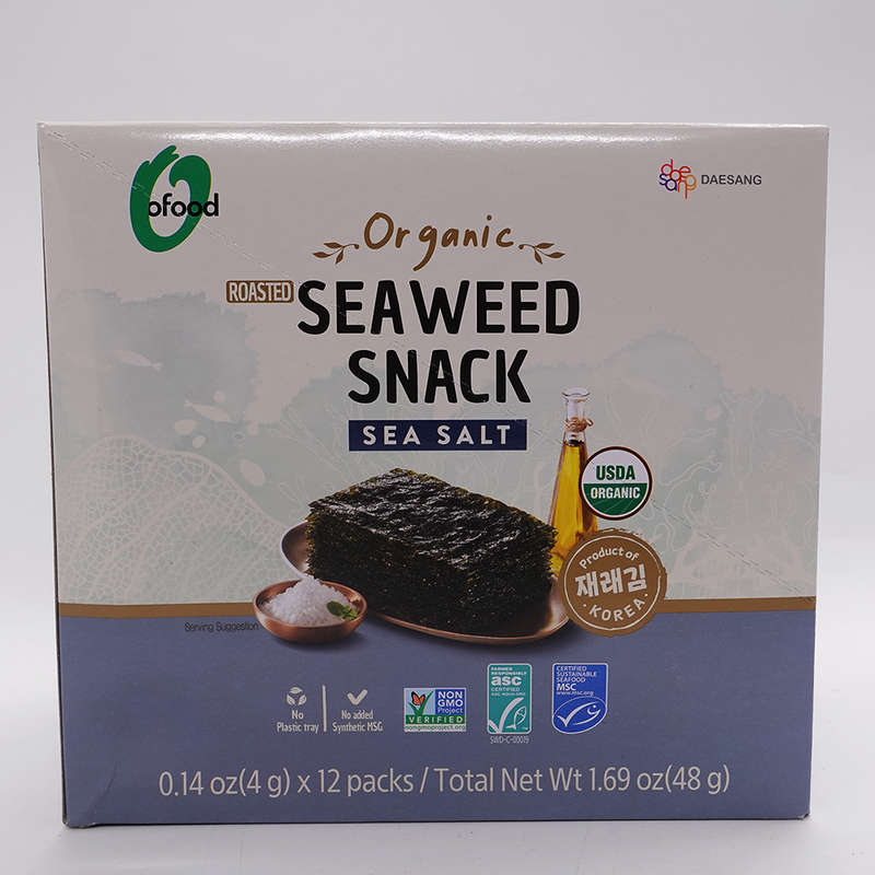 Seaweed Snack Sea Salt  4g x 12 Packs