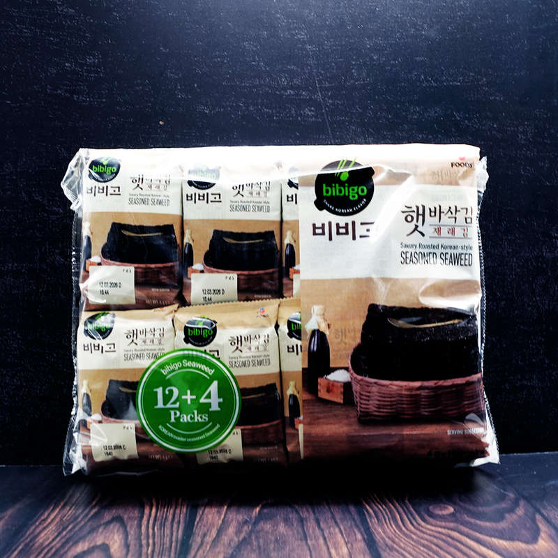 Bibigo Korean Style Roasted Seaweed 4gx16