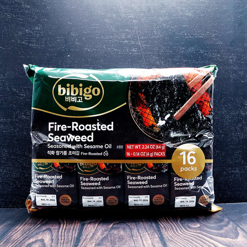 CJ Bibigo Fire-Roasted Seaweed 4gx16g
