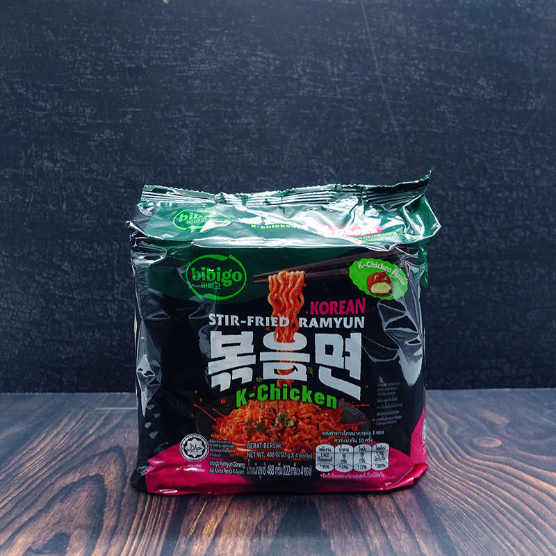 Bibigo Stir-Fried Ramyun K-Chicken Noodles 5 Pack