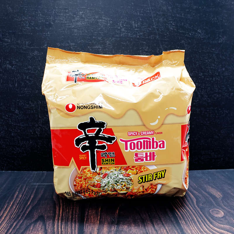 Nongshim Noodles Stir Fry Toomba Spicy &amp; Creamy Ramen 5 Pack