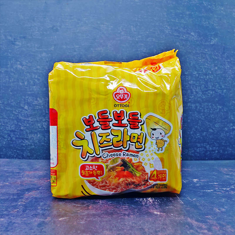 Ottogi (Bodeul Bodul) Cheese Ramen 4 Pack