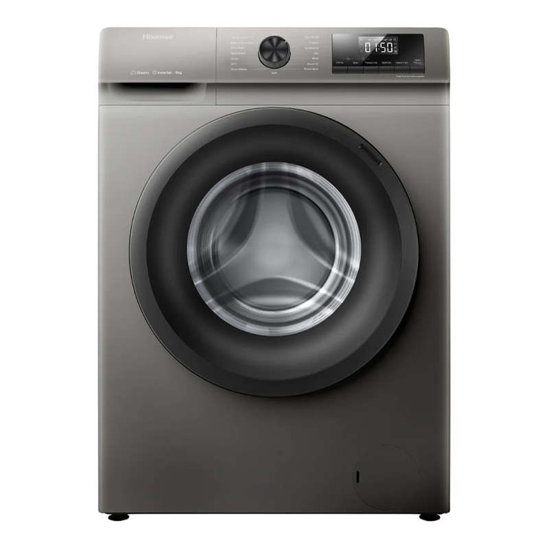 Hisense 8kg Front Loader Washing Machine with Inverter Titanium Grey- WFQP8012VMT