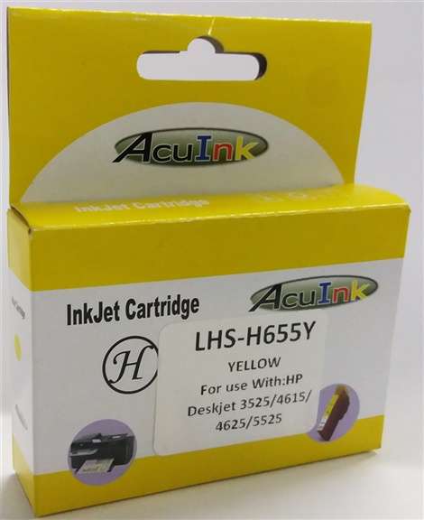 HP 655 XL Yellow Compatible Ink Cartridge
