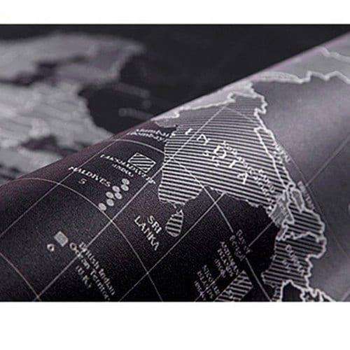 World Map Extended Gaming Mouse Pad - 30x80cm