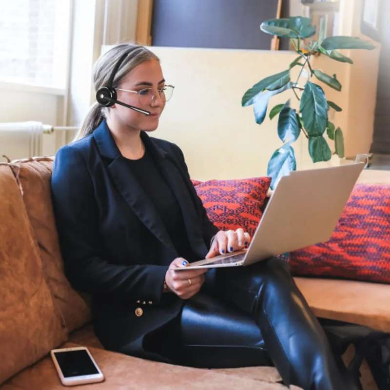 Astrum HT250 Bluetooth Office / Call Center Headset Mono with Flex Mic Wired Headset  (Over the Ear)
