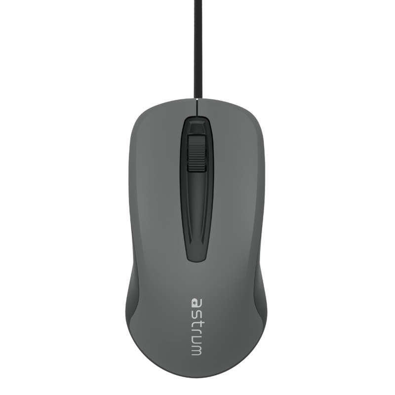 Astrum MU120 Mouse Wired USB 1200Dps 3B 1.5M Black, Grey