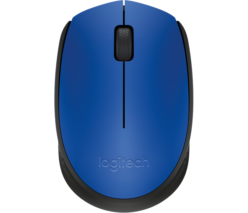Logitech M171 Black &amp; Blue Wireless Mouse