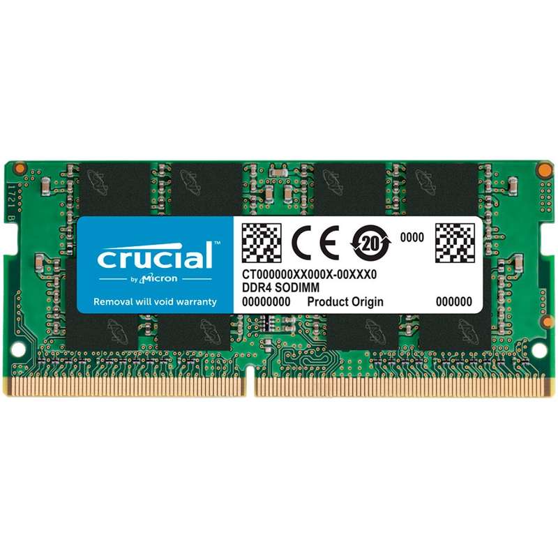 Crucial 8GB DDR4 3200MHz SO-DIMM Single Rank