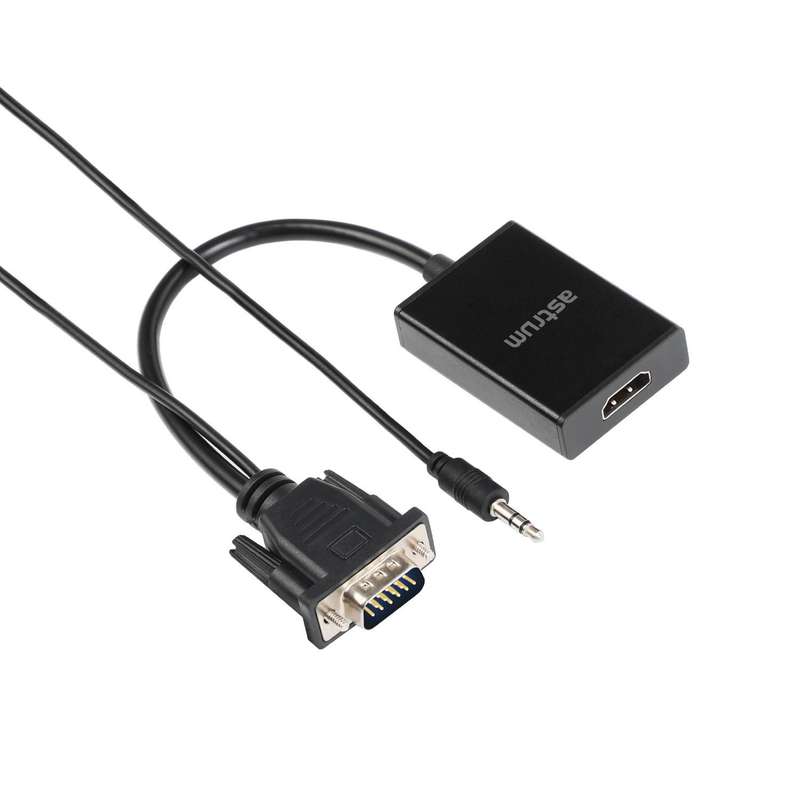 Astrum DA510 VGA Male to HDMI Female + Audio Adapter