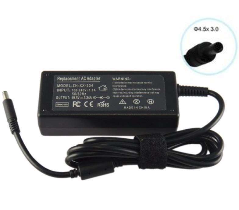 Dell 19.5V 3.34A 4.5x3.0mm Replacement 65W Charger - 6 Months Warranty