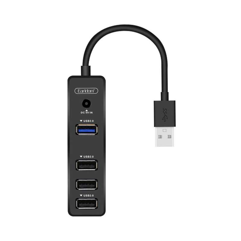 Earldom 4-in-1 Powered USB Hub ET-HUB07