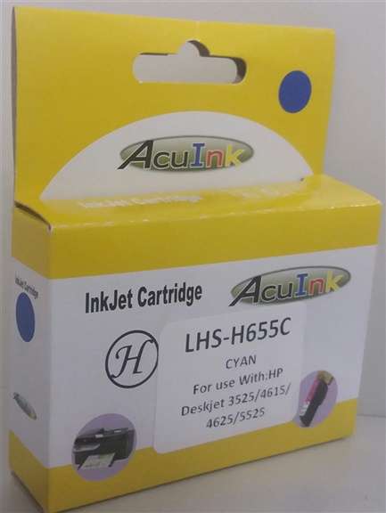 HP 655 XL Cyan Compatible Ink Cartridge