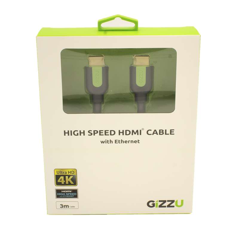 Gizzu High Speed HDMI 3m Cable with Ethernet