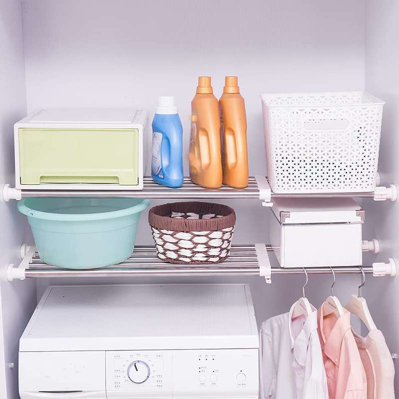 Home Guru Expandable Closet Shelf &amp; Rod Kit