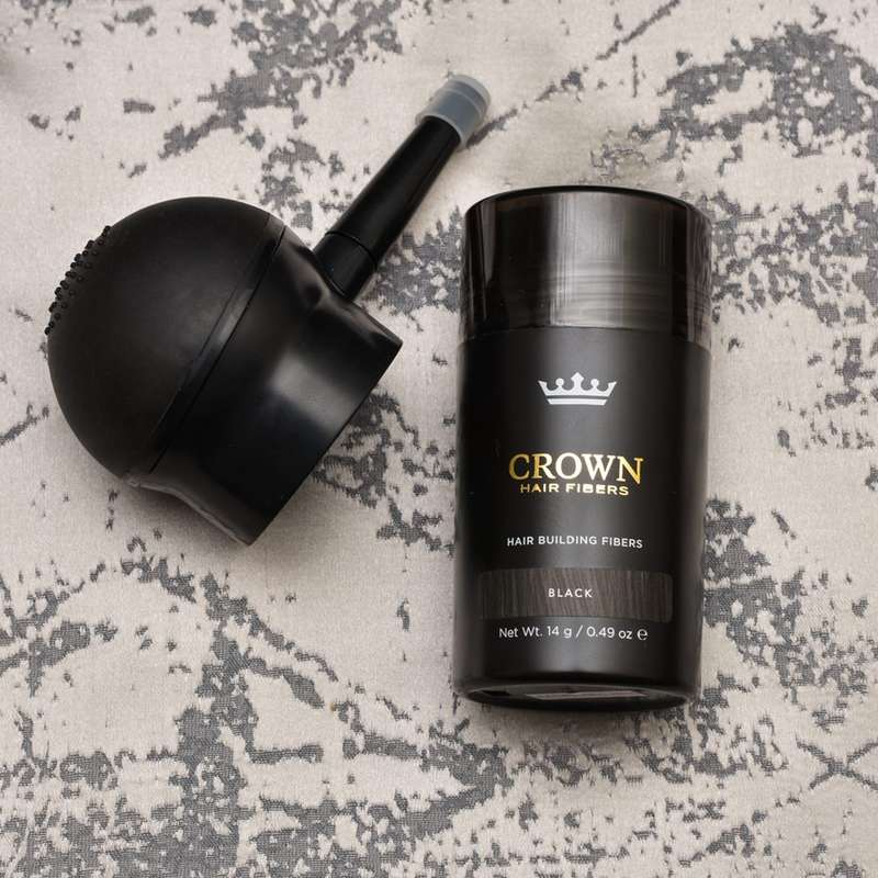 CROWN Hair Fibers Hair Loss Concealer  14g  40 Day Supply