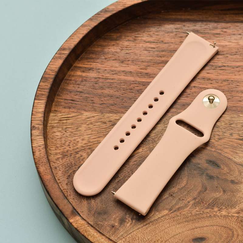 Zonabel Fitbit Versa Silicone Replacement Strap - Pink Sand (Small)