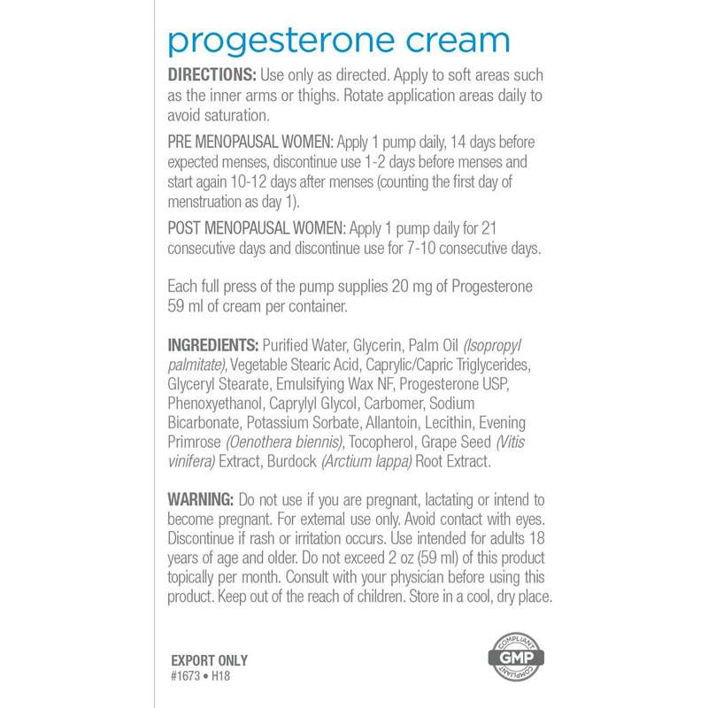 BIOVEA Progesterone Menopause Control Cream - 59ml