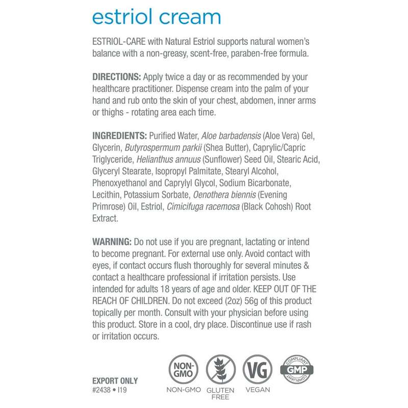 BIOVEA Estriol Menopause Support Cream - 60ml