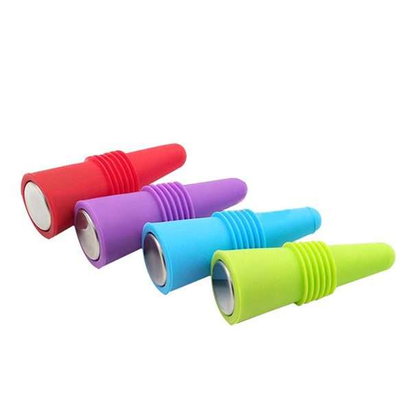 Kitchen Kult Silicone Wine Stoppers - Multiple Colours (Pack of 4)