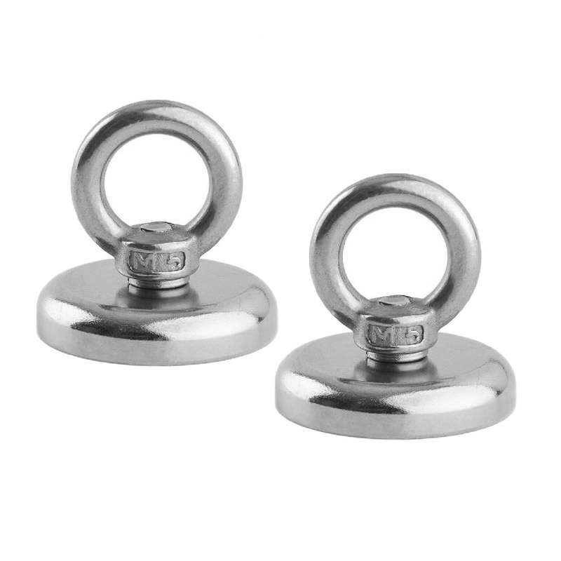 Kitchen Kult Heavy-Duty Neodymium Magnets with Hooks - 2 Pack