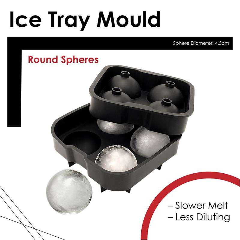 Kitchen Kult Silicone Whiskey Ice Tray - Sphere Mould