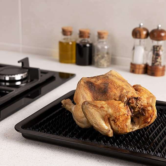 Kitchen Kult Raised Silicone Non-Stick Fat Trapper Baking Mat