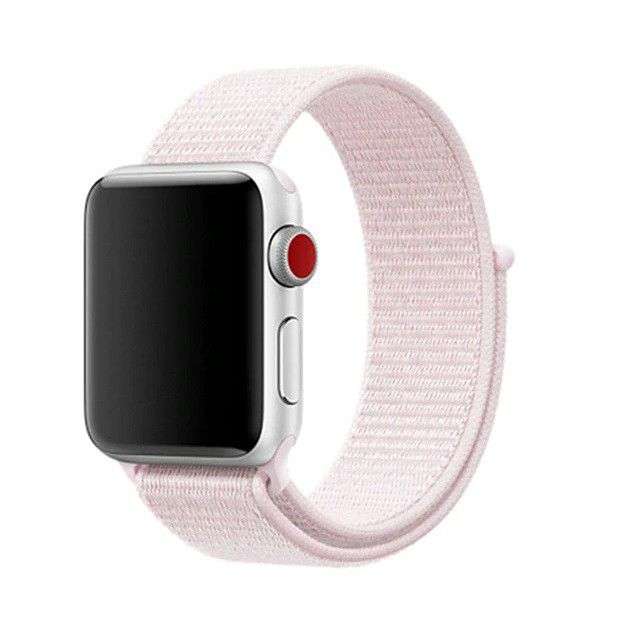 Zonabel 38/40/41mm Apple Watch Replacement Nylon Loop Strap - Rose Pink