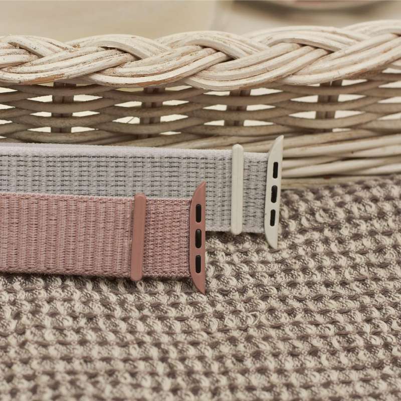 Zonabel 38/40/41mm Apple Watch Replacement Nylon Loop Strap - Rose Pink