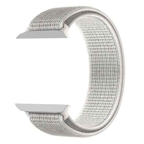 Zonabel 38/40/41mm Apple Watch Replacement Nylon Loop Strap - White