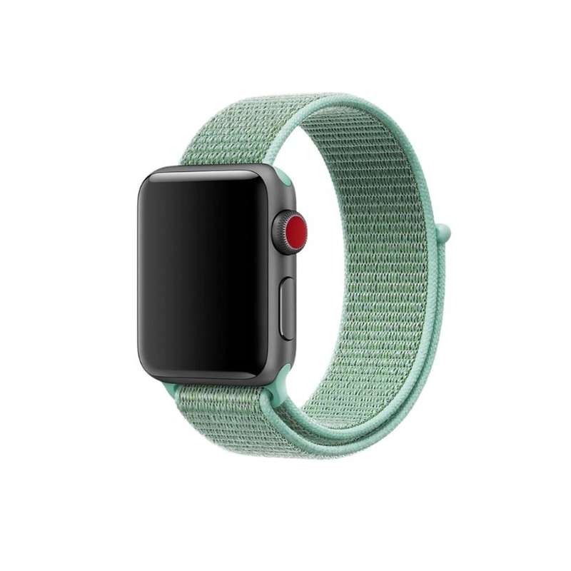 Zonabel 38/40/41mm Apple Watch Replacement Nylon Loop Strap - Marine Green
