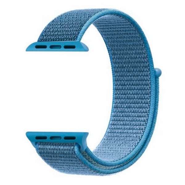 Zonabel 38/40/41mm Apple Watch Replacement Nylon Loop Strap - Light Blue