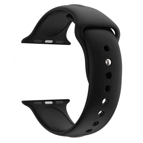 Zonabel 42/44/45mm Apple Watch Replacement Silicone Strap - Black