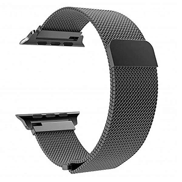 Zonabel 42/44/45mm Apple Watch Replacement Milanese Loop Strap - Black
